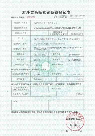 Foreign Trade Operators Registration Foreign Trade Operators Registration